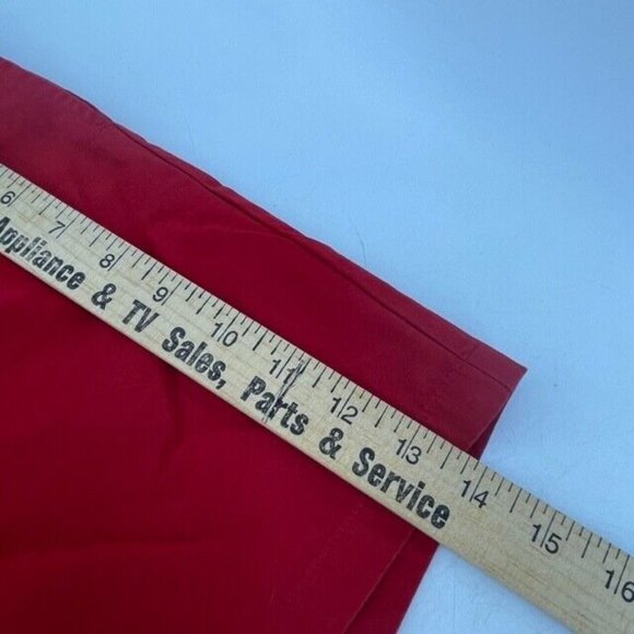 Ralph Lauren Women's Red Khaki Shorts Size 12 Chino Summer 14" Length - Picture 5 of 8